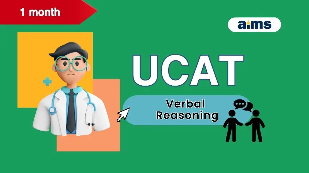 Cover 2025 UCAT Verbal Reasoning 1 month