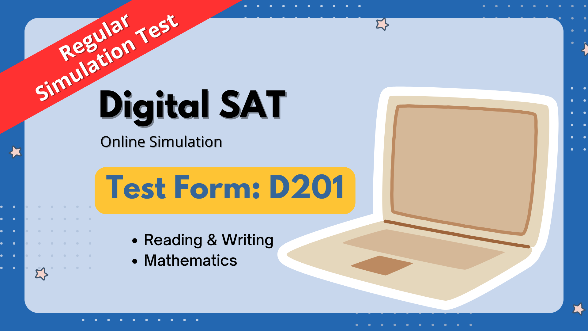 Cover SAT Simulation Tests D201_Regular