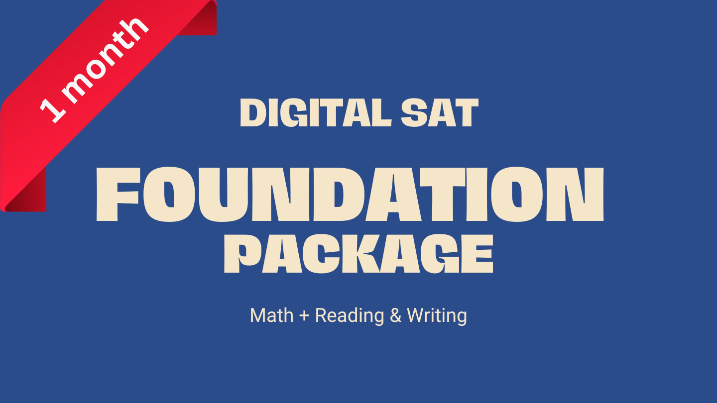 Digital SAT Foundation Package 1 month_
