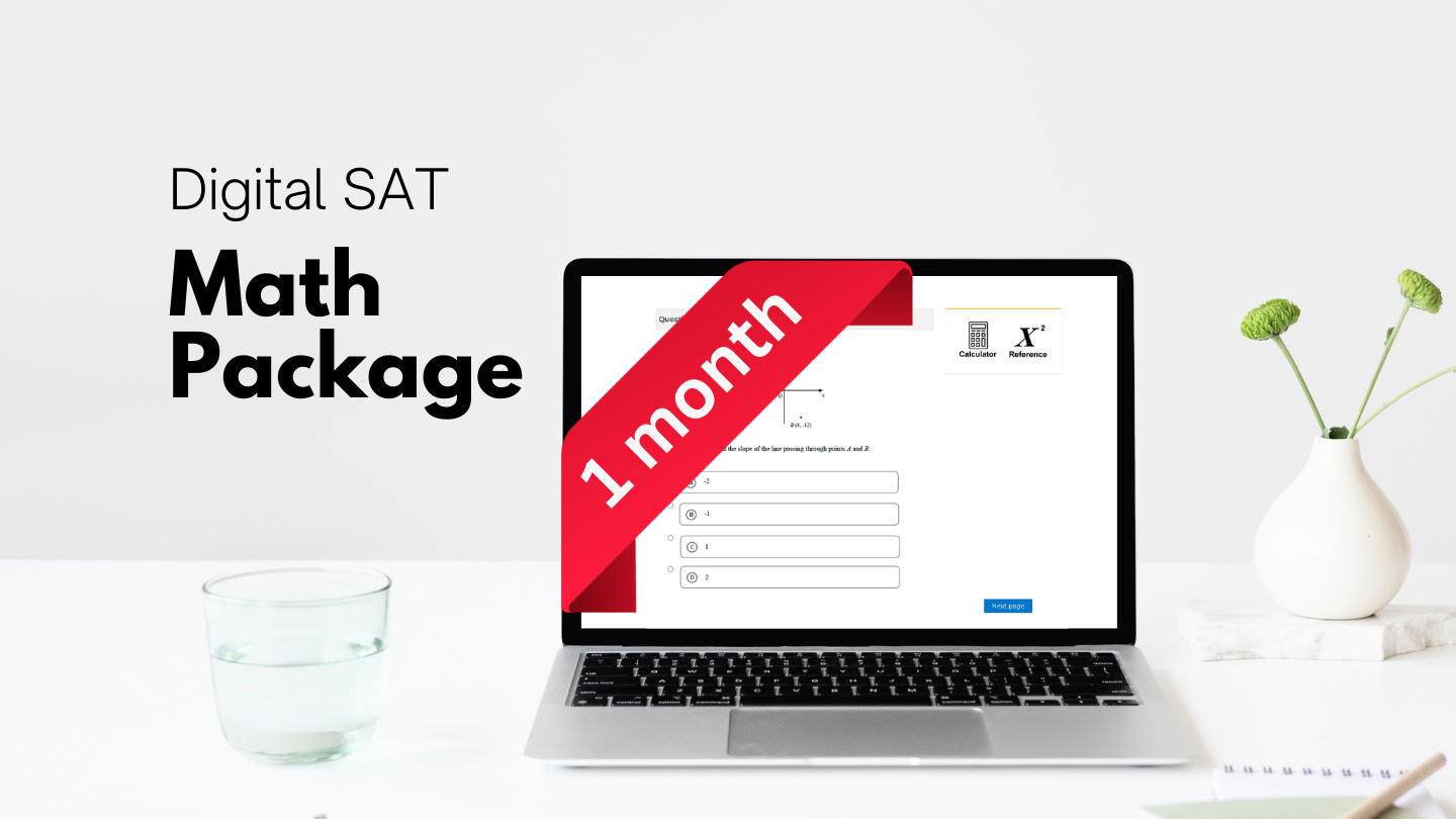 Digital SAT Math Package 1 month
