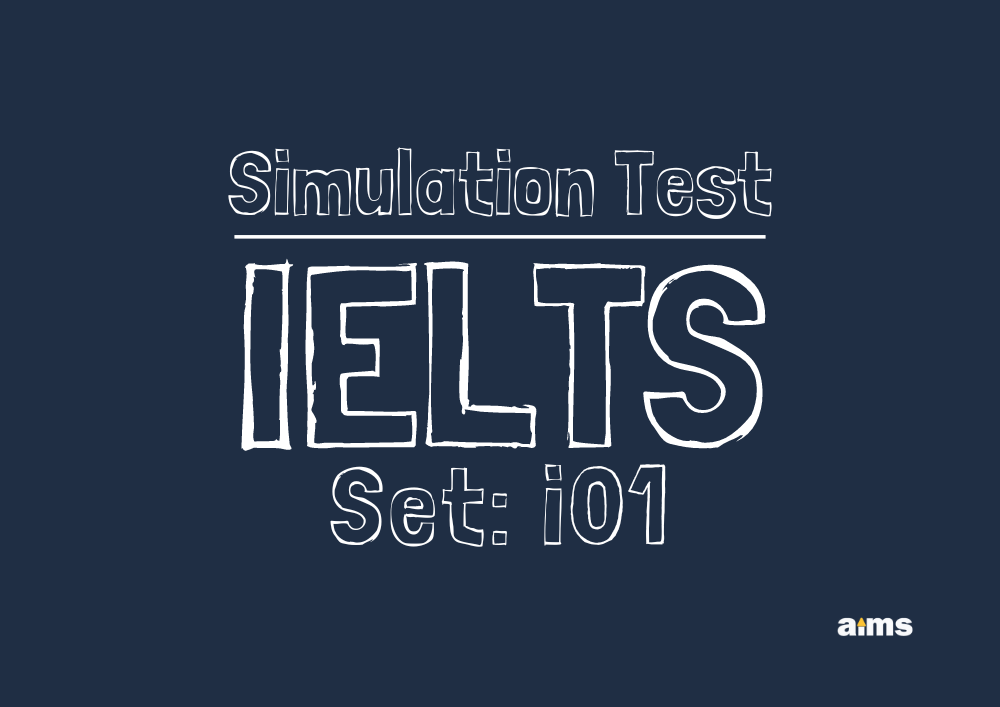 IELTS Simulation Test i01